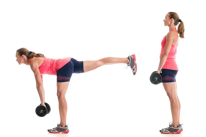 single leg deadlift for glutes