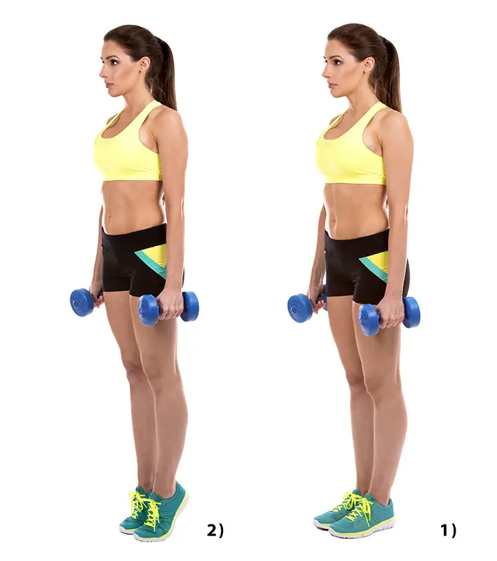 standing calf raise leg exercise