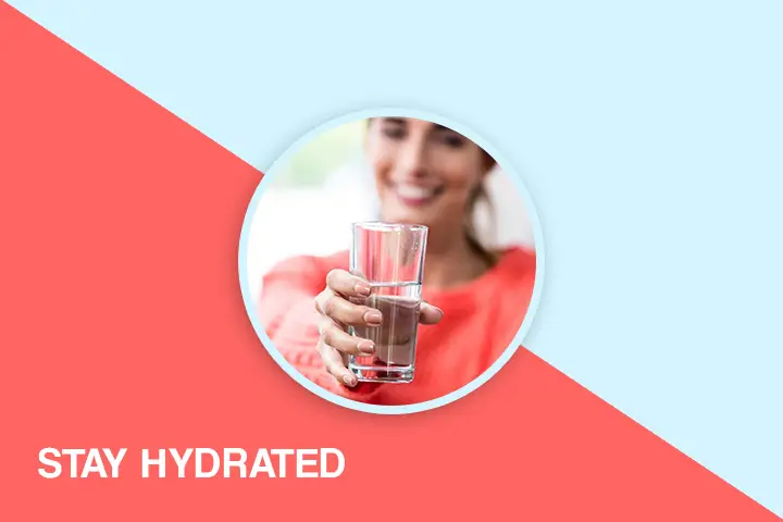Stay hydrated for weight loss