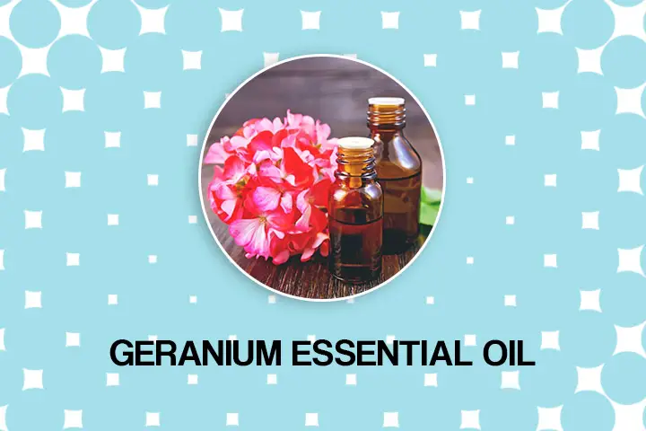 geranium essential oil for dry hair