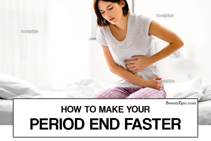 how to make your period end faster
