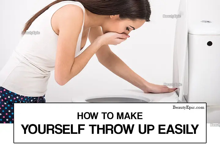 how to make yourself throw up easily