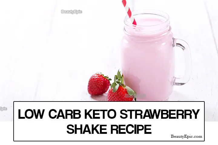 low carb keto strawberry shake