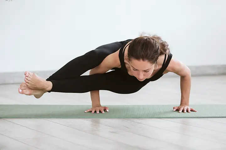 arm balances eight angle pose