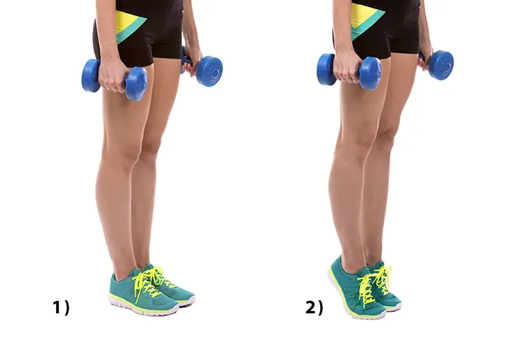 calf raises to tone legs