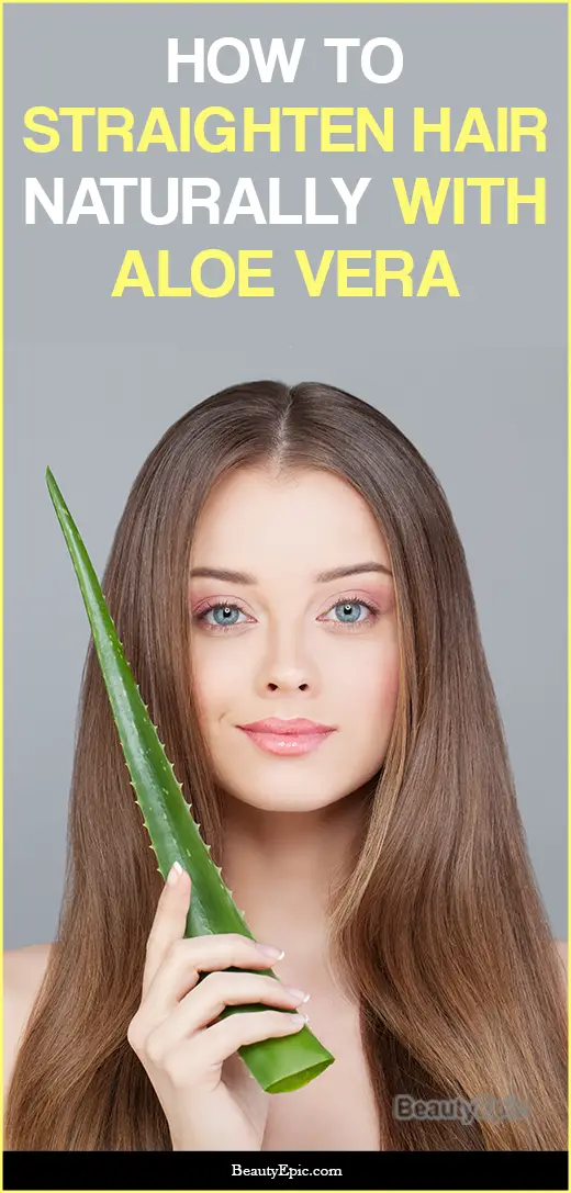 how to straighten hair with aloe vera