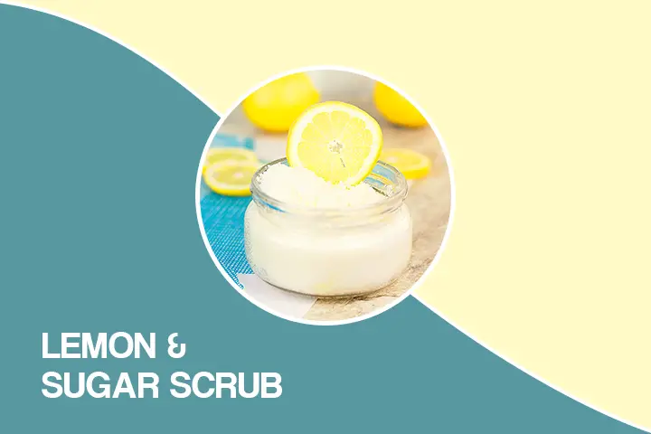 lemon and sugar scrub