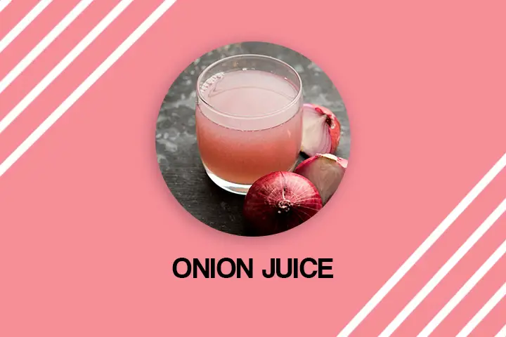 onion juice for grey hair