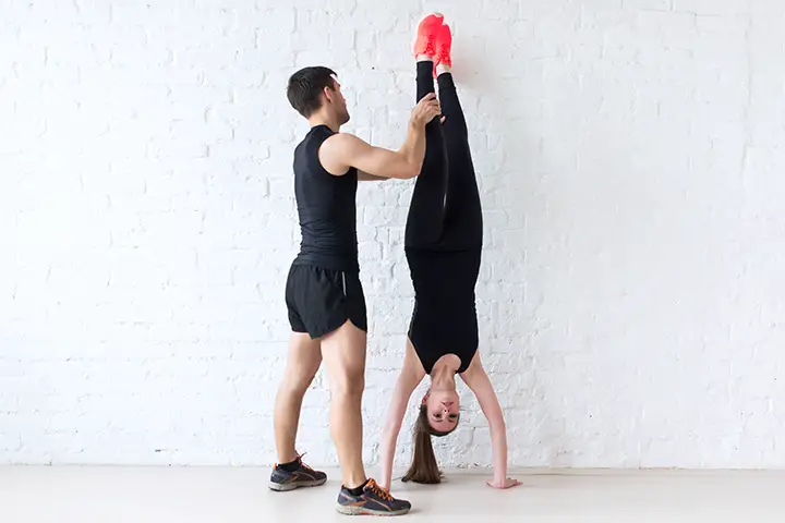 inverted wall push ups for sagging breasts