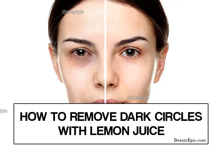 lemon juice for dark circles