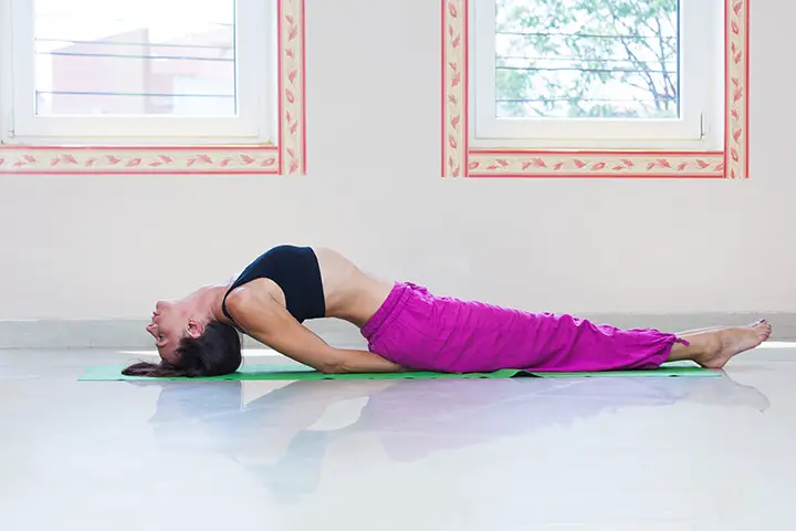 fish pose for inguinal hernia