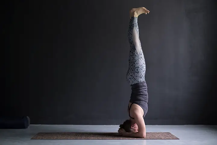 Headstand yoga pose