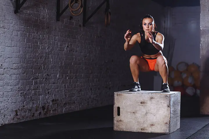 box jumps exercise