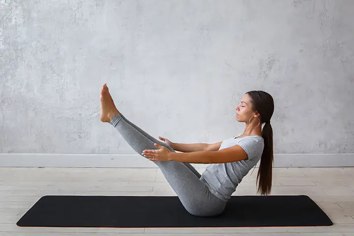 Boat Pose for varicose veins