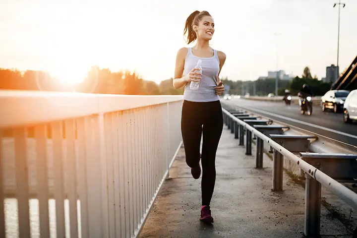 brisk walking or jogging for stress relief