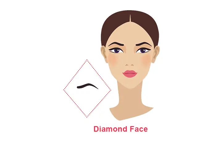 how to shape eyebrows for diamond face