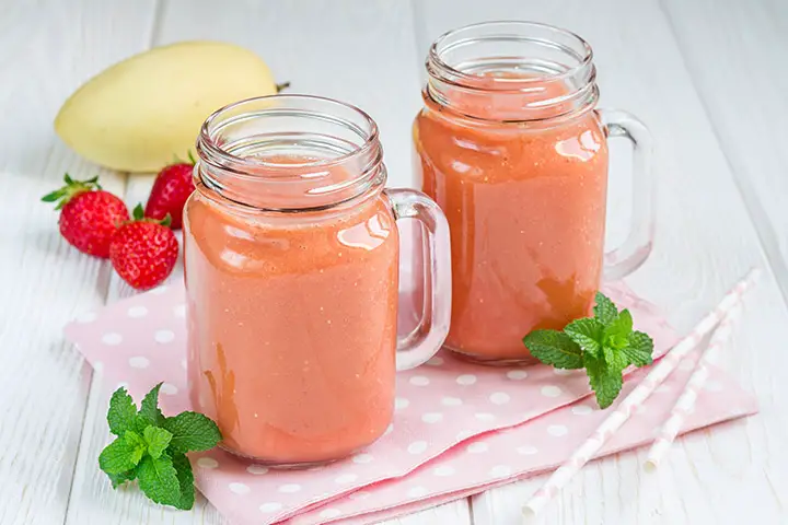 mango lemonade smoothie parfait