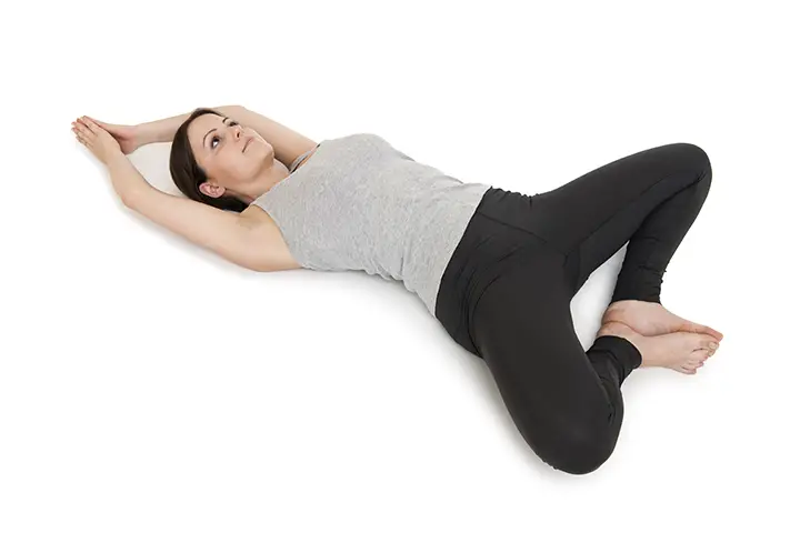 reclining bound angle for acid reflux