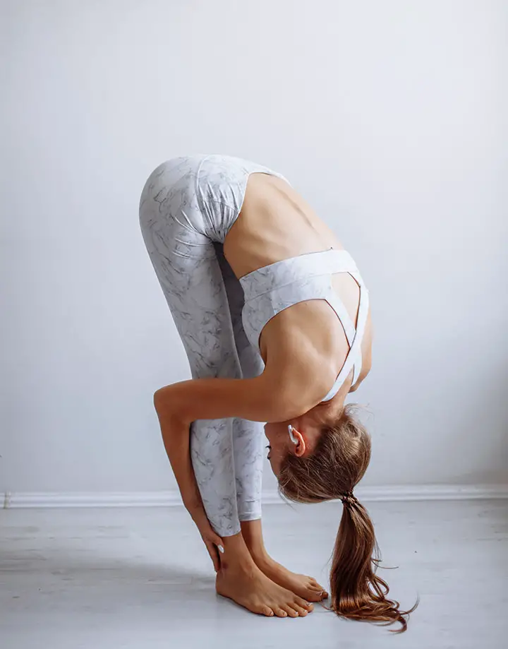 standing forward bend pose for mental health