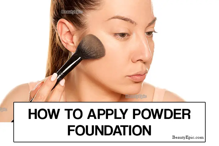 how to apply powder foundation