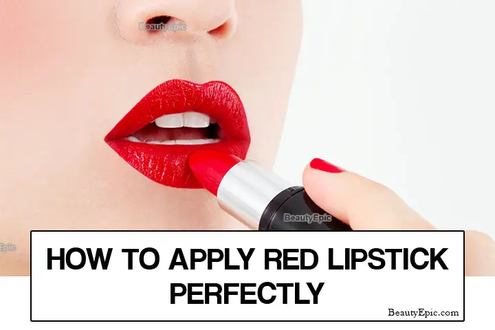 how to apply red lipstick