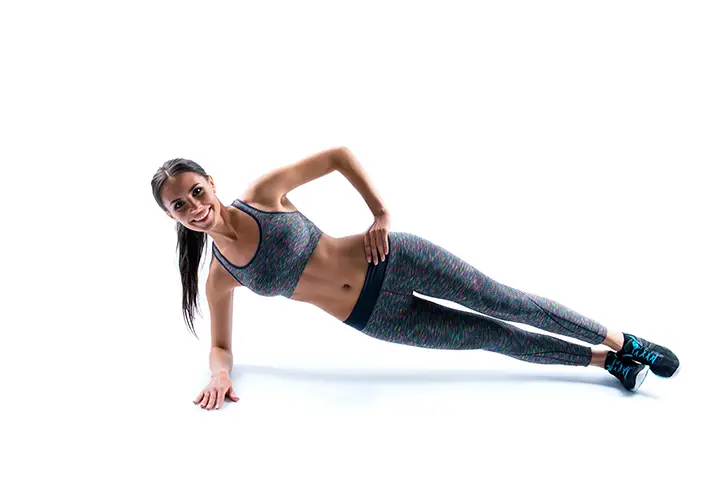 side plank to improve posture