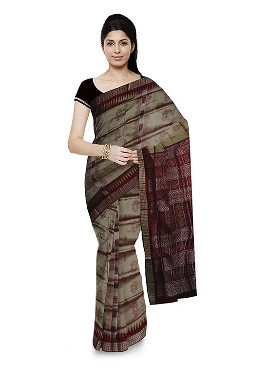 Bomkai Saree Handloom Silk for Women