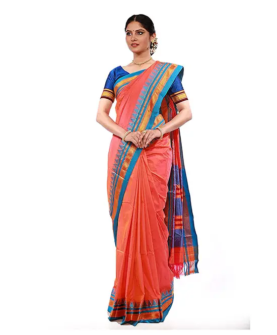 traditional temple border silk sarees