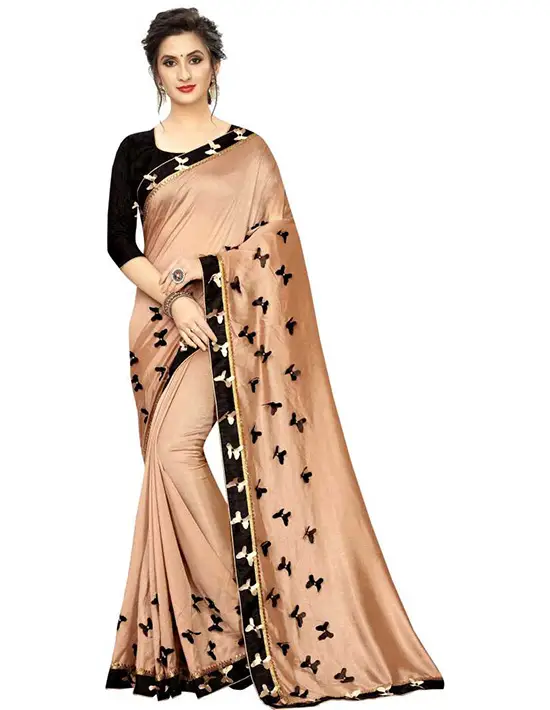 Mysore Cotton Linen Blend Saree Gold, Brown