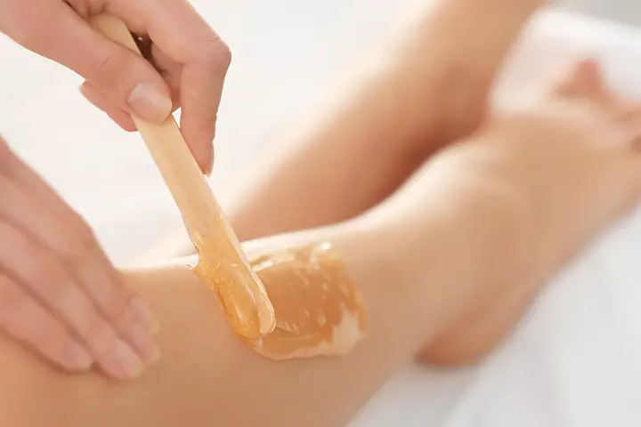 how to wax legs at home