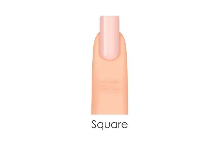 square shaped nails