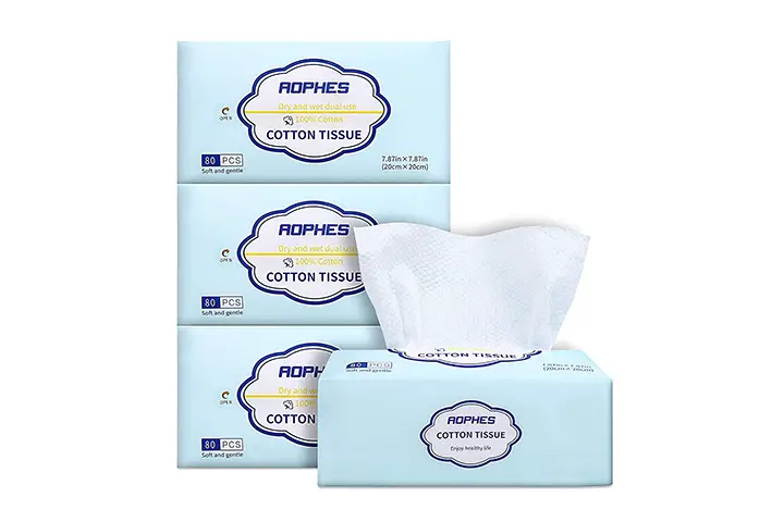 aophes facial cotton tissue soft baby dry wipes