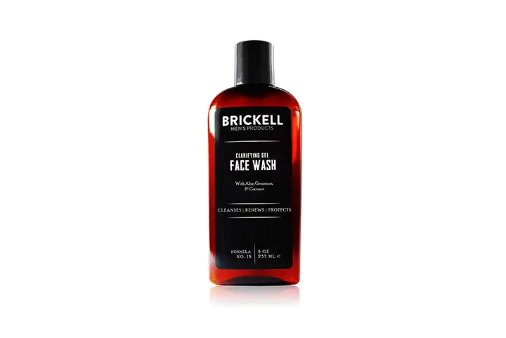 Brickell Men's Clarifying Gel Face Wash for Men