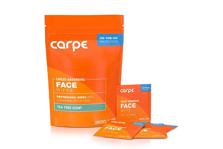 Carpe On-The-Go Sweat Absorbing Face Wipes