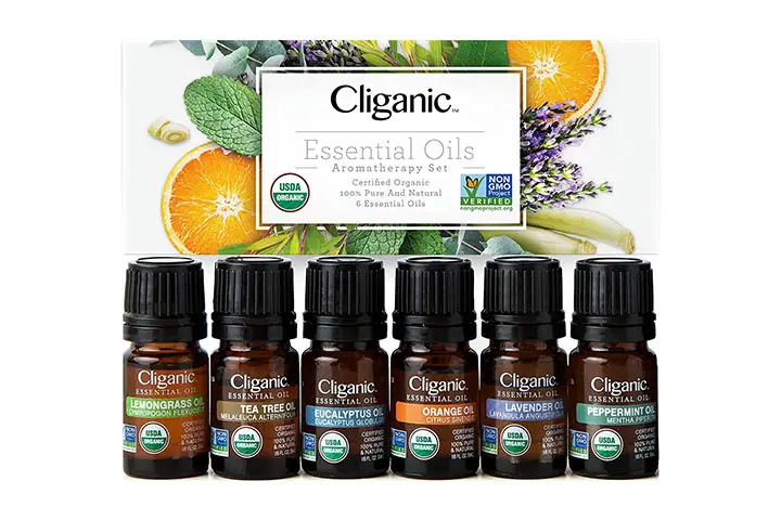 Cliganic USDA Organic Aromatherapy Essential Oils