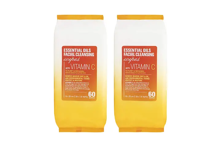 Essential Oils Vitamin C Facial Cleansing Wipes