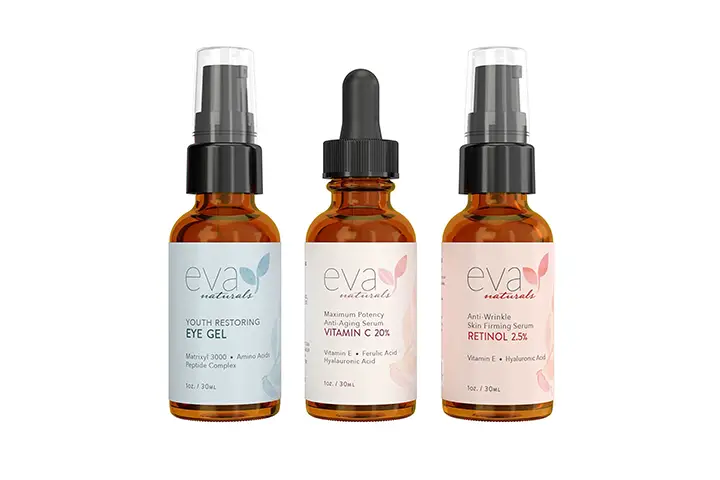 Eva Naturals Facelift in a Bottle - 3-in-1 Anti-Aging Set