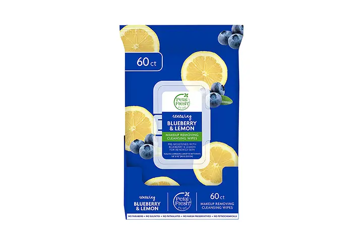 Petal Fresh Renewing Blueberry & Lemon Makeup Cleansing Towelettes