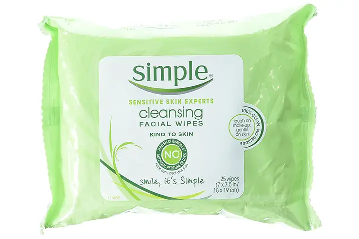 simple cleansing facial wipes