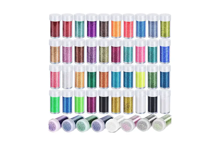 Teenitor 48 Colors Glitter Set