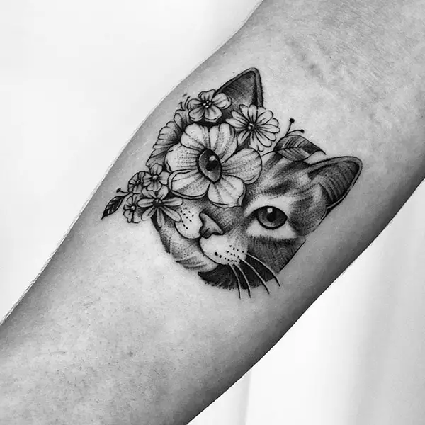 Cat Tattoo In the arm