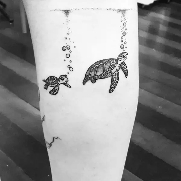 Cute Little Turtles Tattoo