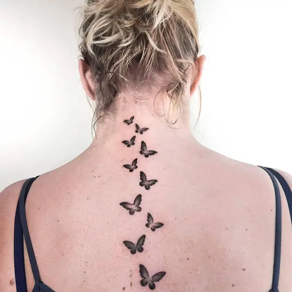 Realistic Butterflies Tattoo