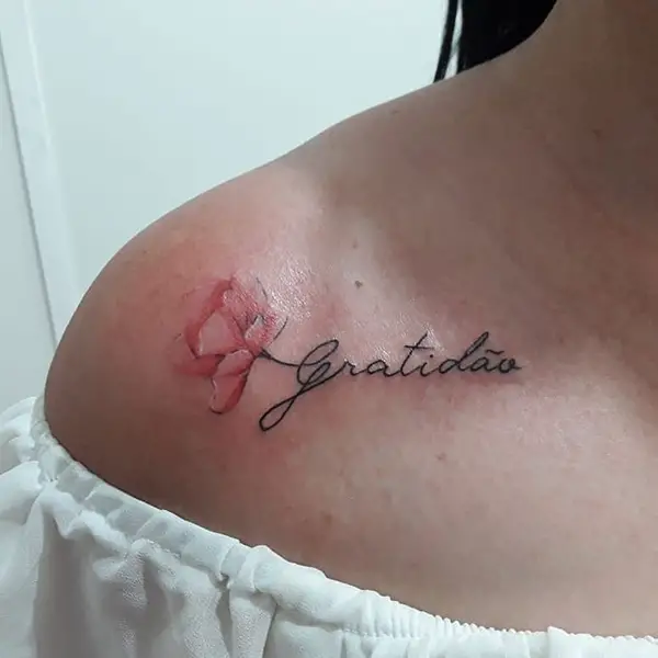 A Flower of Gratitude Tattoo