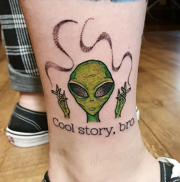 A Funky Alien Tattoo