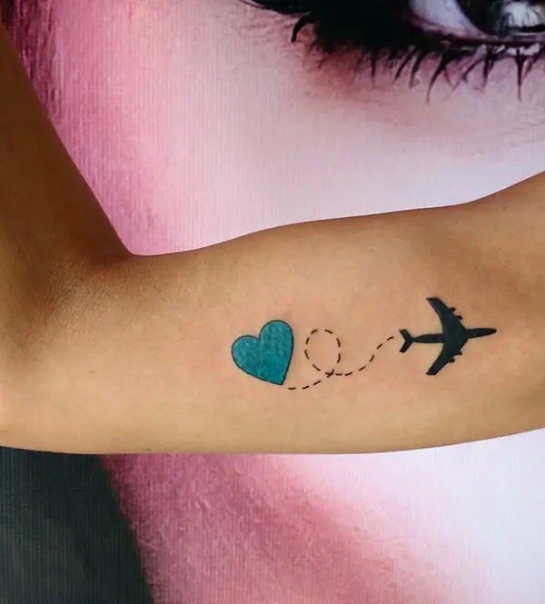 Airplane with a Heart