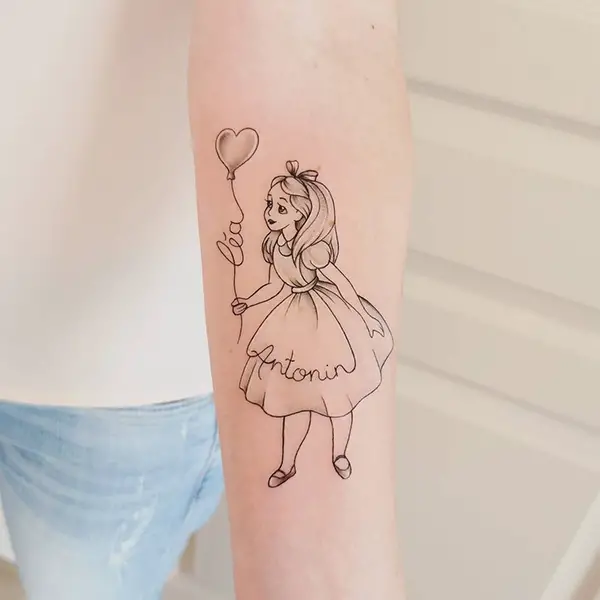 Alice in Wonderland Tattoo