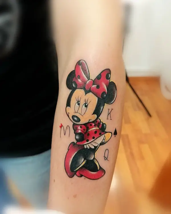 Beautiful Minnie Mouse Tattoo