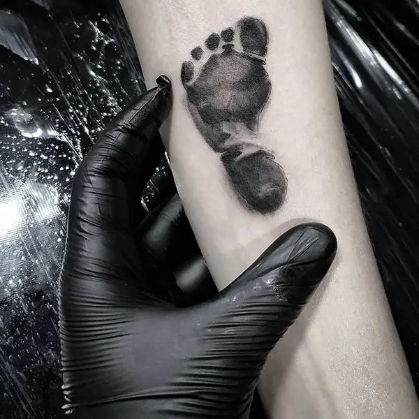 Classic Baby Footprint Tattoo