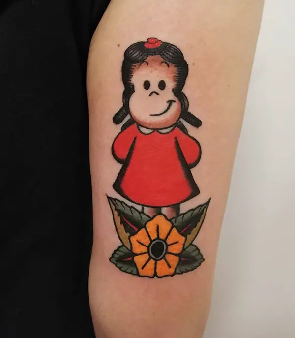 Colorful Little Lulu Tattoo